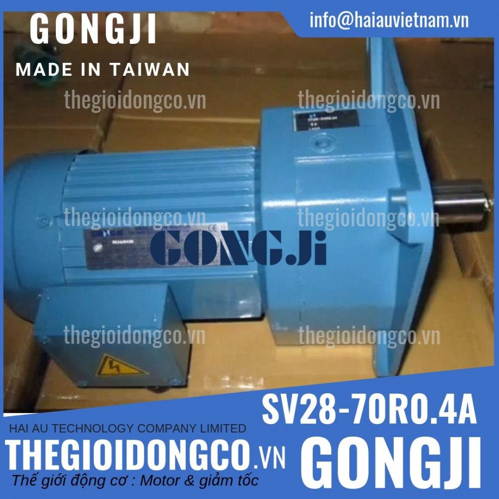 Motor giảm tốc GONGJI SV28-70R0.4A (0.37Kw) - Made in Taiwan