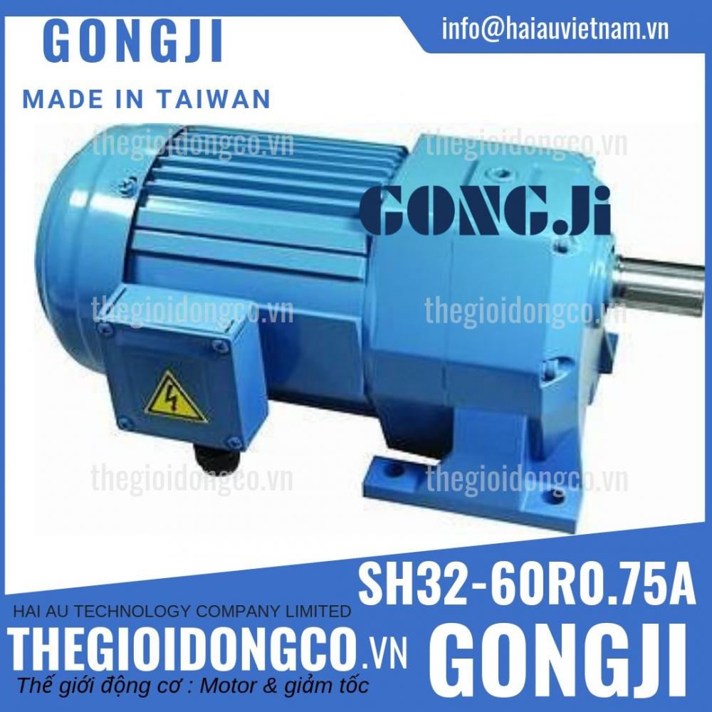 Motor giảm tốc GONGJI SH32-60R0.75A (0.75Kw) - Made in Taiwan