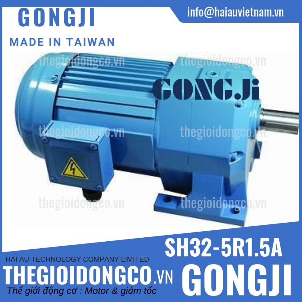 Motor giảm tốc GONGJI SH32-5R1.5A (1.5Kw) - Made in Taiwan