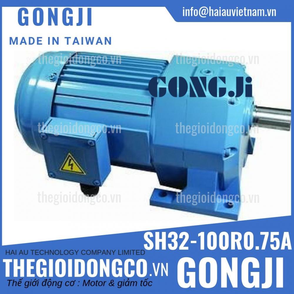 Motor giảm tốc GONGJI SH32-100R0.75A (0.75Kw) - Made in Taiwan