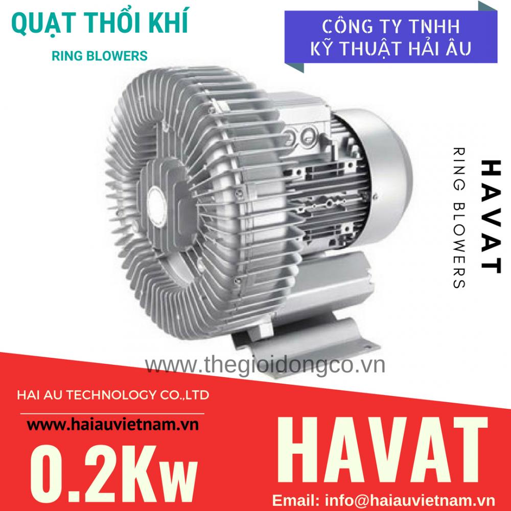 Quạt thổi khí HAVAT 0.2Kw (1/4HP)