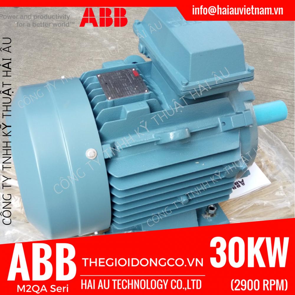 Motor ABB 30Kw (40HP) 2P M2QA 200L2A-3GQA 201501 Kiểu lắp Chân Đế B3,Mặt Bích B5