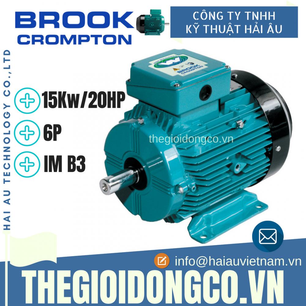 Brook Crompton 15Kw/20HP,6P/960rpm,IM B3