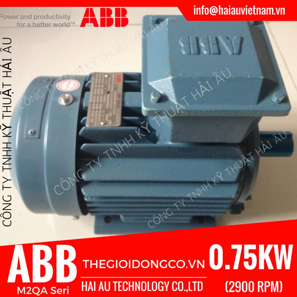 M2QA 80M2A - Motor 0.75Kw (1HP) / ABB / 2840rpm / 2P (2 Poles)Code 3GQA 081 301